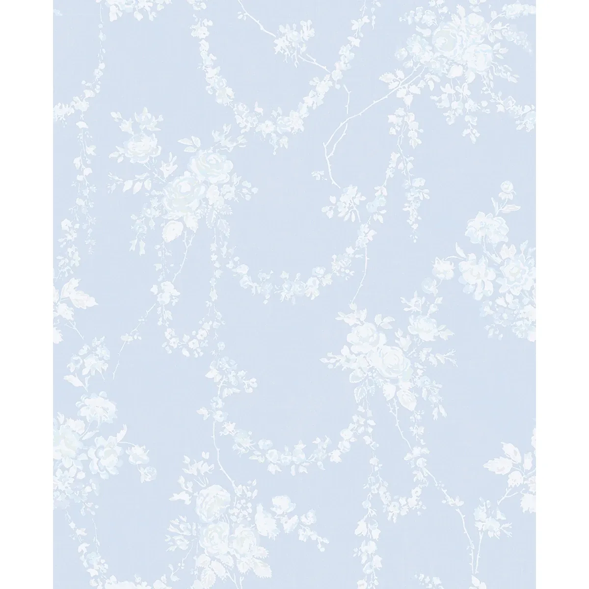 A-Street Prints Chandelier Gates Blue Gemstone Floral Drape Wallpaper - SKU AST4170