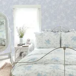 A-Street Prints Chandelier Gates Blue Gemstone Floral Drape Wallpaper - SKU AST4170