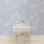 A-Street Prints Chandelier Gates Blue Gemstone Floral Drape Wallpaper - SKU AST4170