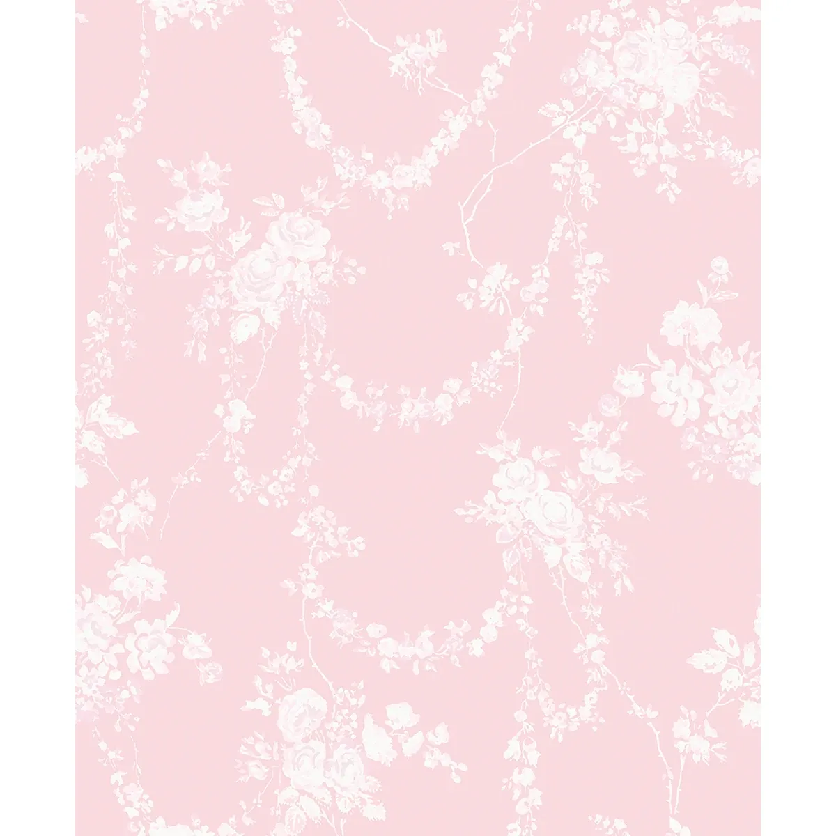 AST4110 | Chandelier Gates Easter Pink Floral Drape Wallpaper
