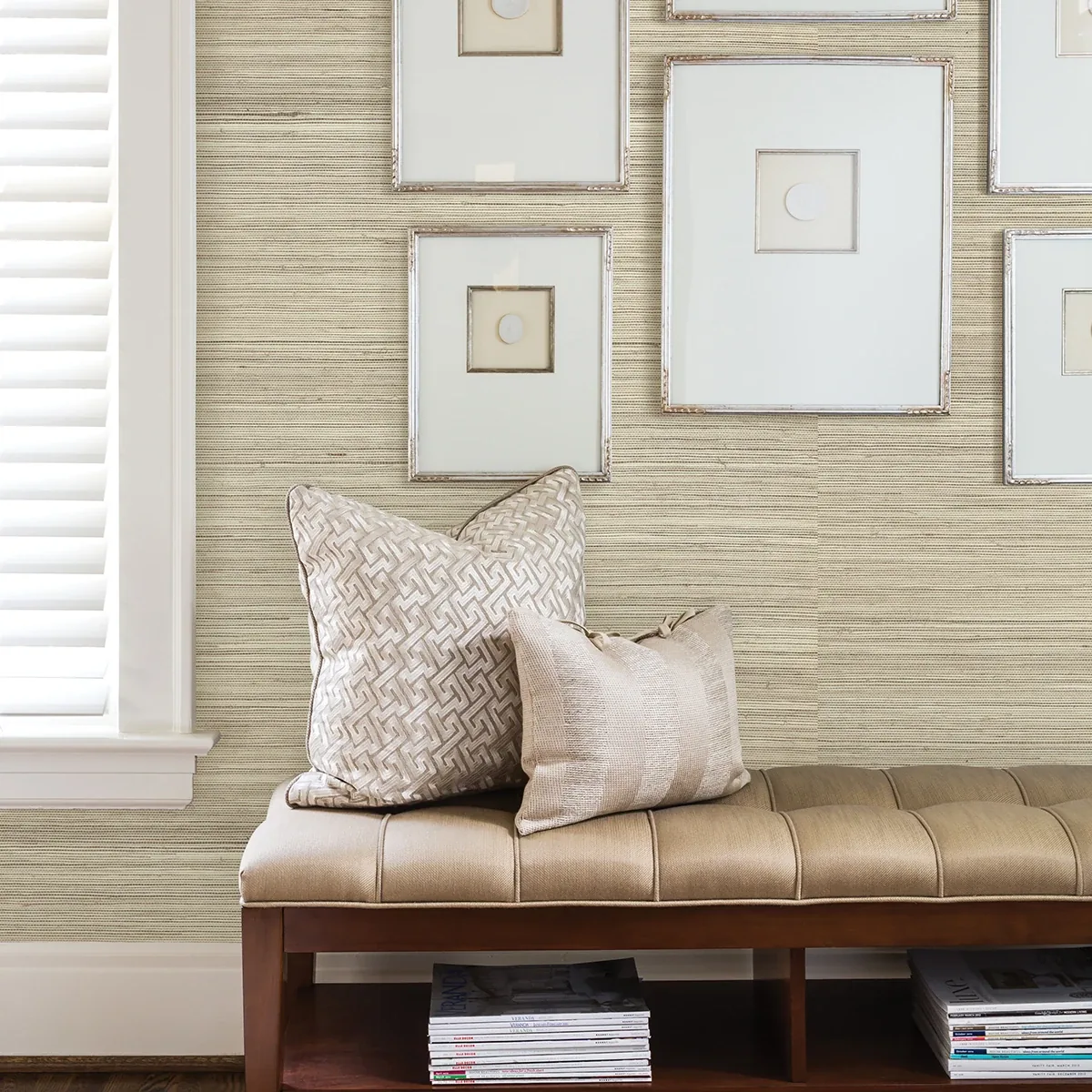 A-Street Prints Changzou Beige Grasscloth Wallpaper | Wallpaper Twins A-Street Prints Changzou Beige Grasscloth Wallpaper - SKU 2829-80009