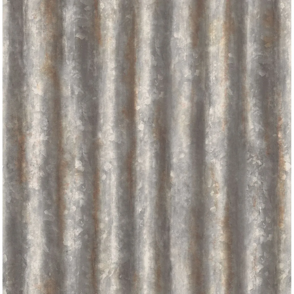 A-Street Prints Charcoal Corrugated Metal Wallpaper - SKU 2701-22333