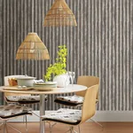 A-Street Prints Charcoal Corrugated Metal Wallpaper - SKU 2701-22333