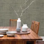 A-Street Prints Cheng Light Grey Woven Grasscloth Wallpaper - SKU 2923-88017