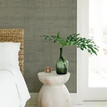 A-Street Prints Cheng Light Grey Woven Grasscloth Wallpaper - SKU 2923-88017