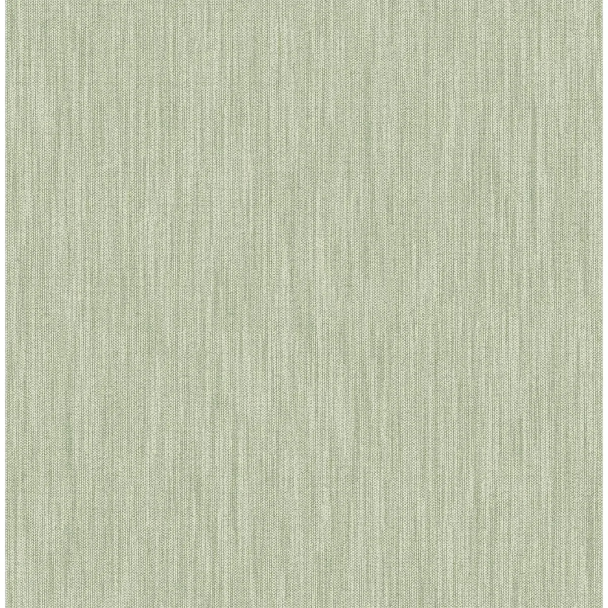 A-Street Prints Chenille Sage Faux Linen Wallpaper - SKU 2903-25282