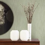 A-Street Prints Chenille Sage Faux Linen Wallpaper - SKU 2903-25282