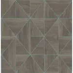 A-Street Prints Cheverny Coffee Geometric Wood Wallpaper - SKU 2908-25322