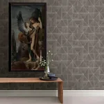 A-Street Prints Cheverny Coffee Geometric Wood Wallpaper - SKU 2908-25322