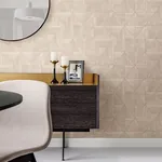 A-Street Prints Cheverny Cream Geometric Wood Wallpaper - SKU 2908-25324