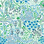 A-Street Prints Chilton Blue Wildflowers Wallpaper - SKU 4081-26350