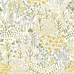 A-Street Prints Chilton Yellow Wildflowers Wallpaper - SKU 4081-26348