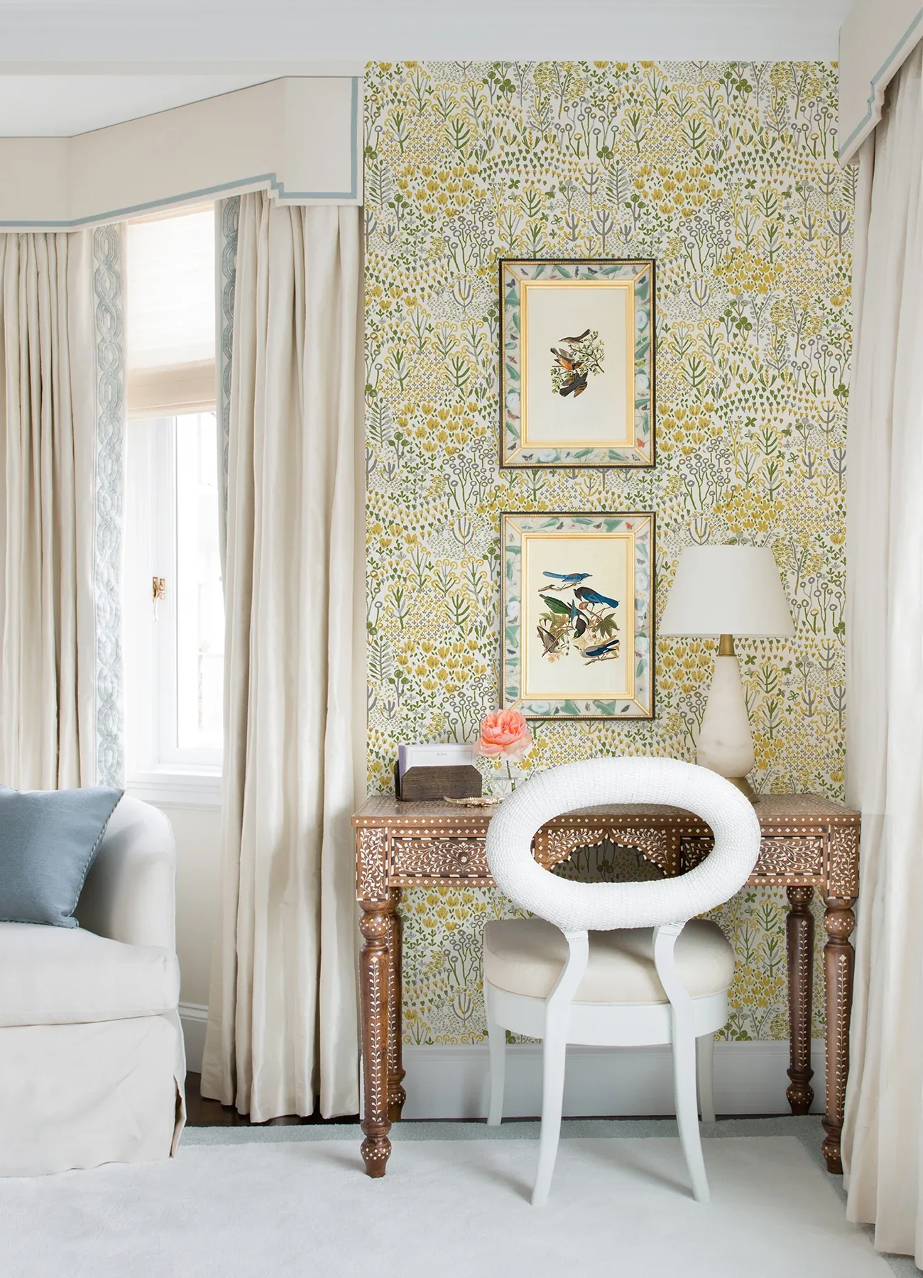 A-Street Prints Chilton Yellow Wildflowers Wallpaper - SKU 4081-26348