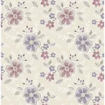 A-Street Prints Chloe Purple Floral Wallpaper - SKU 2657-22203