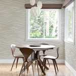 A-Street Prints Chorus Champagne Wave Wallpaper - SKU 2975-87360