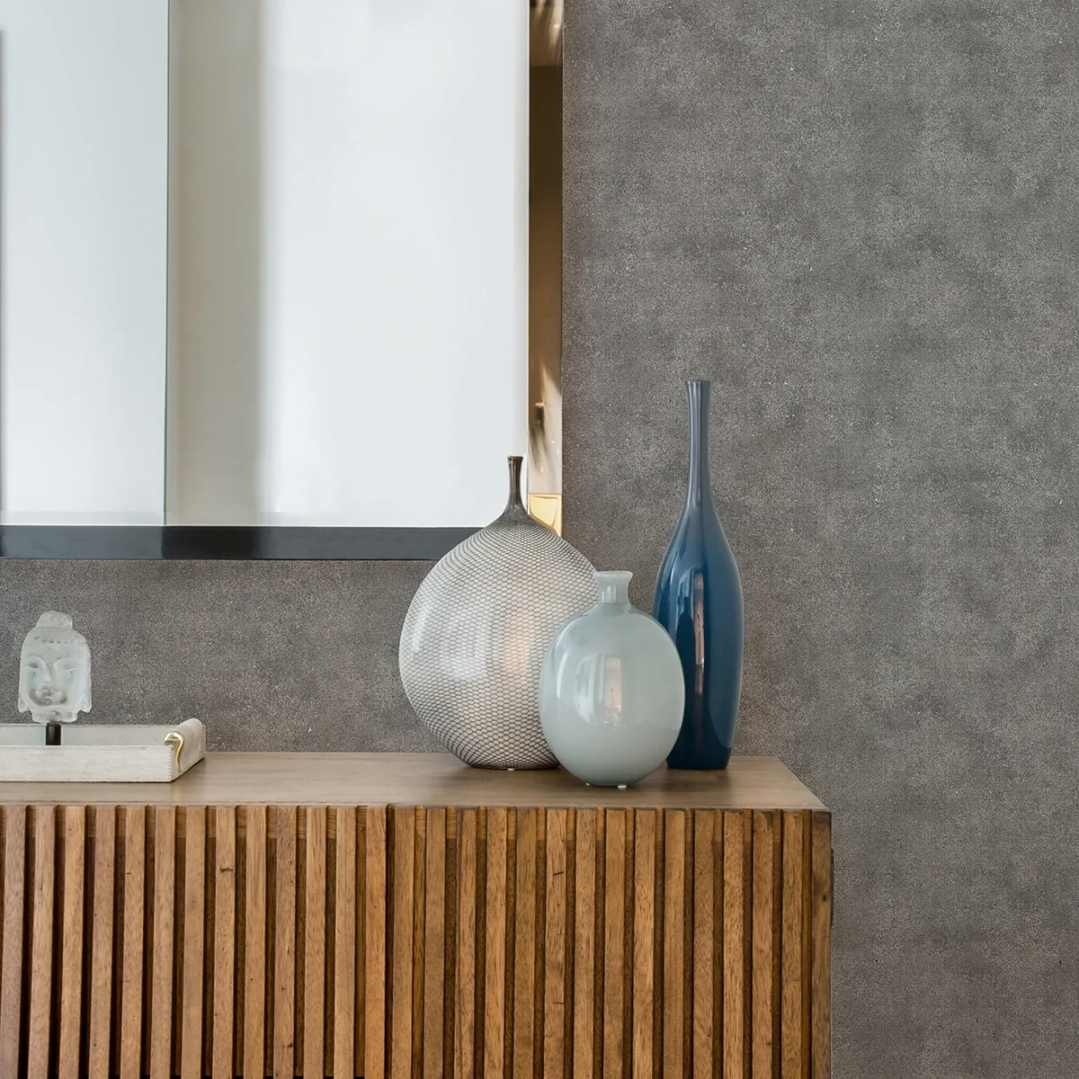 A-Street Prints Cibola Pewter Stone Wallpaper - SKU 4019-86435