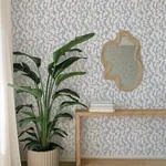 A-Street Prints Cipher Blue Geometric Faux Grasscloth Wallpaper - SKU 4177-27701