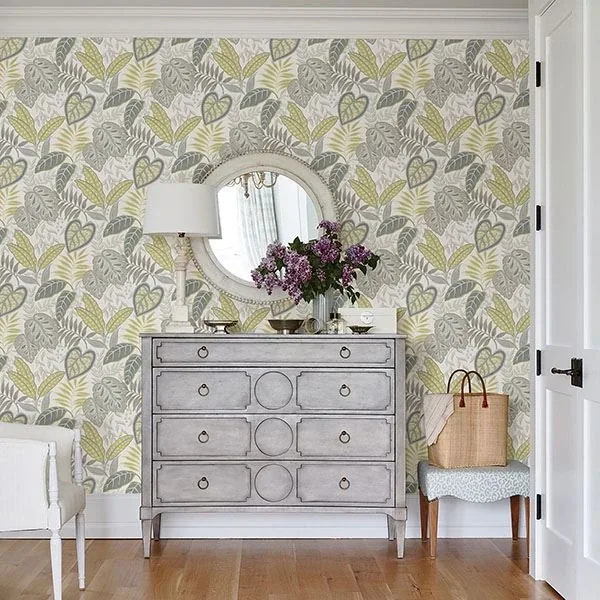 A-Street Prints Citrine Jasmine Wallpaper - SKU 2785-87423