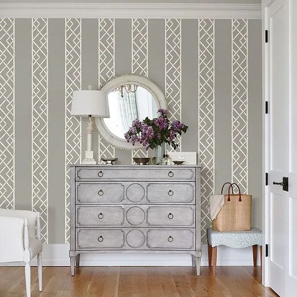 A-Street Prints Citrine Latticework Wallpaper - SKU 2785-24810