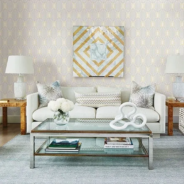 A-Street Prints Citrine Metro Mod Wallpaper - SKU 2785-24838