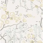 A-Street Prints Citrine Peony Tree Wallpaper - SKU 2785-24833