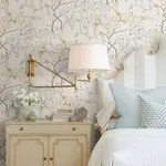 A-Street Prints Citrine Peony Tree Wallpaper - SKU 2785-24833