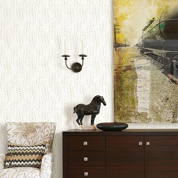 A-Street Prints Citrine Wavelength Wallpaper - SKU 2785-24845