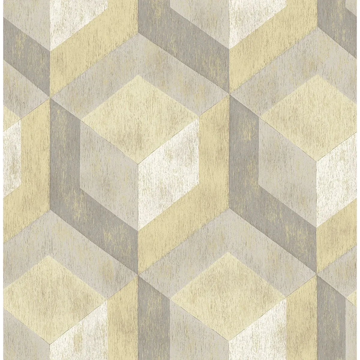 2922-22309 | Clarabelle Beige Rustic Wood Tile Wallpaper