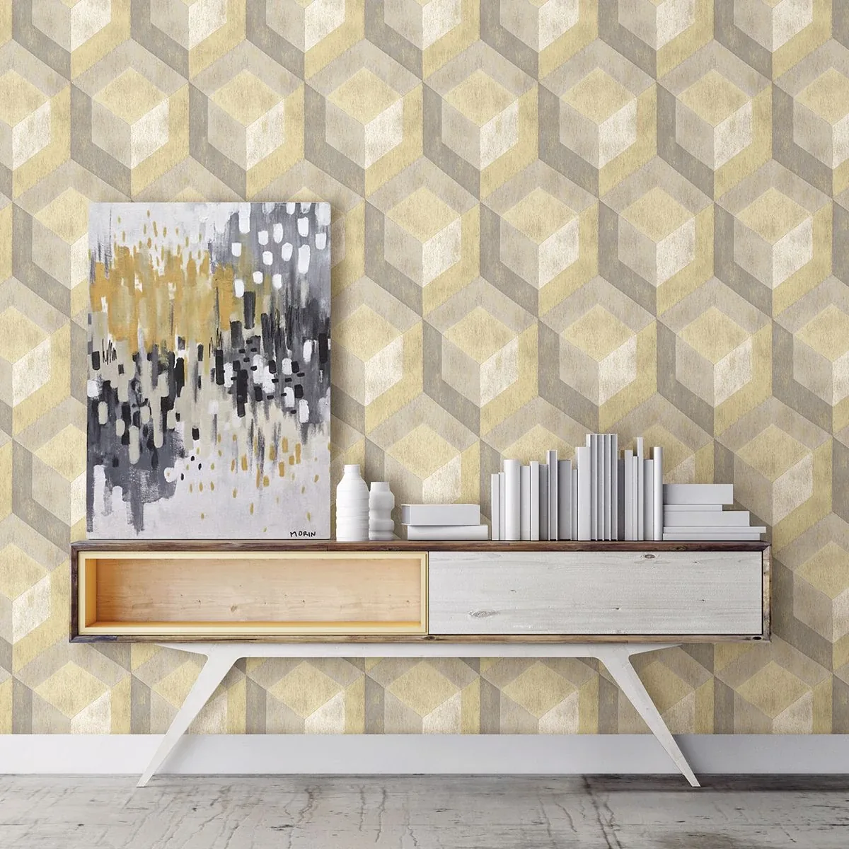 A-Street Prints Clarabelle Beige Rustic Wood Tile Wallpaper - SKU 2922-22309