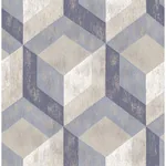 A-Street Prints Clarabelle Blue Rustic Wood Tile Wallpaper - SKU 2922-22311