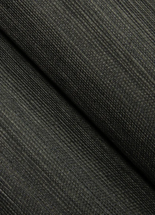 A-Street Prints Colcord Black Sisal Grasscloth Wallpaper - SKU 4034-72100