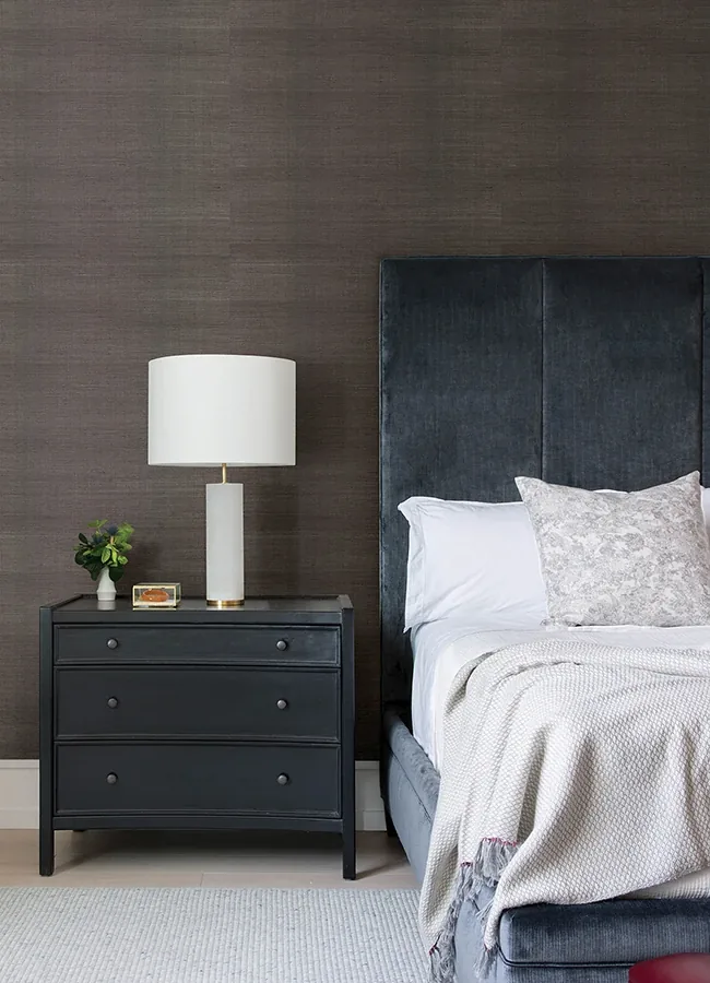 A-Street Prints Colcord Charcoal Sisal Grasscloth Wallpaper - SKU 4034-72107