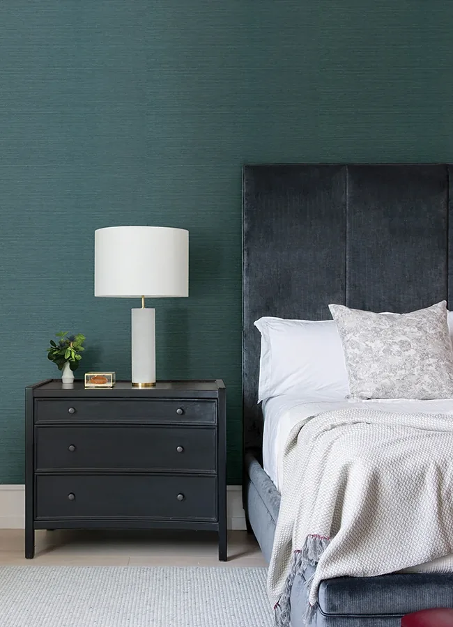 A-Street Prints Colcord Teal Sisal Grasscloth Wallpaper - SKU 4034-72101