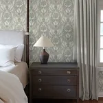 A-Street Prints Collins Light Blue Damask Wallpaper - SKU 4173-27655