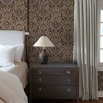 A-Street Prints Collins Plum Damask Wallpaper - SKU 4173-27656