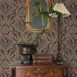 A-Street Prints Collins Plum Damask Wallpaper - SKU 4173-27656