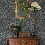 A-Street Prints Collins Teal Damask Wallpaper - SKU 4173-27653