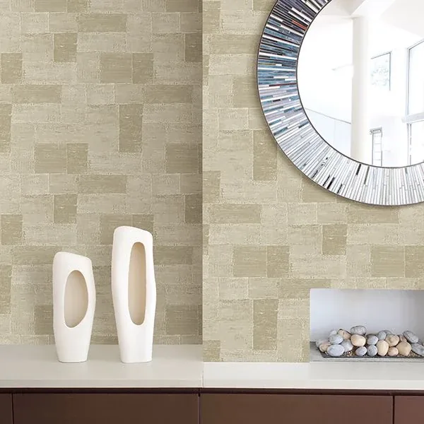 A-Street Prints Composition Gold Global Geometric Wallpaper - SKU 2908-87115