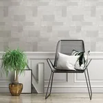 A-Street Prints Composition Silver Global Geometric Wallpaper - SKU 2908-87114