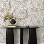 A-Street Prints Corifa Cream Palm Leaf Wallpaper - SKU 4193-7450
