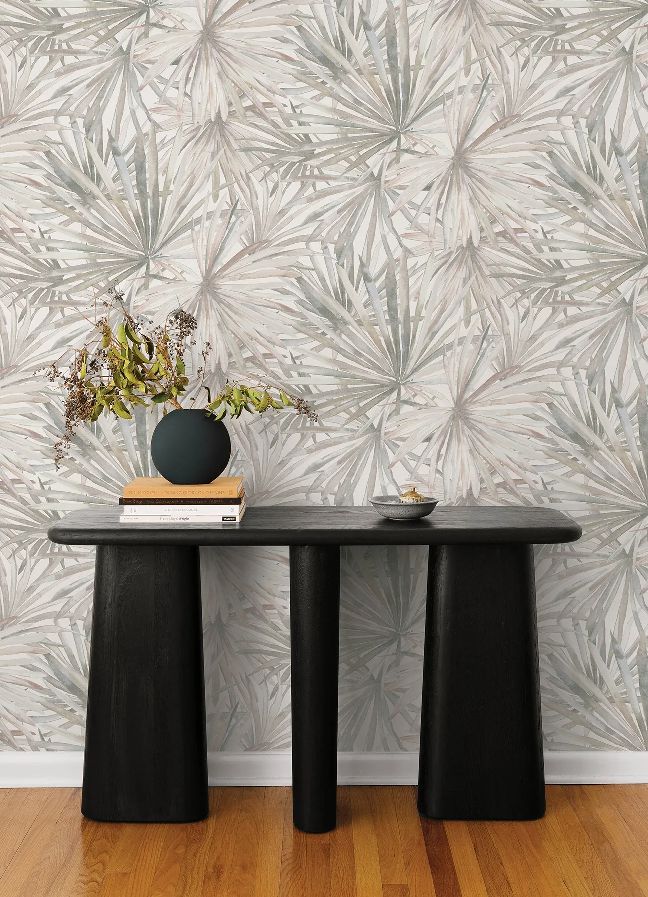 A-Street Prints Corifa Cream Palm Leaf Wallpaper - SKU 4193-7450