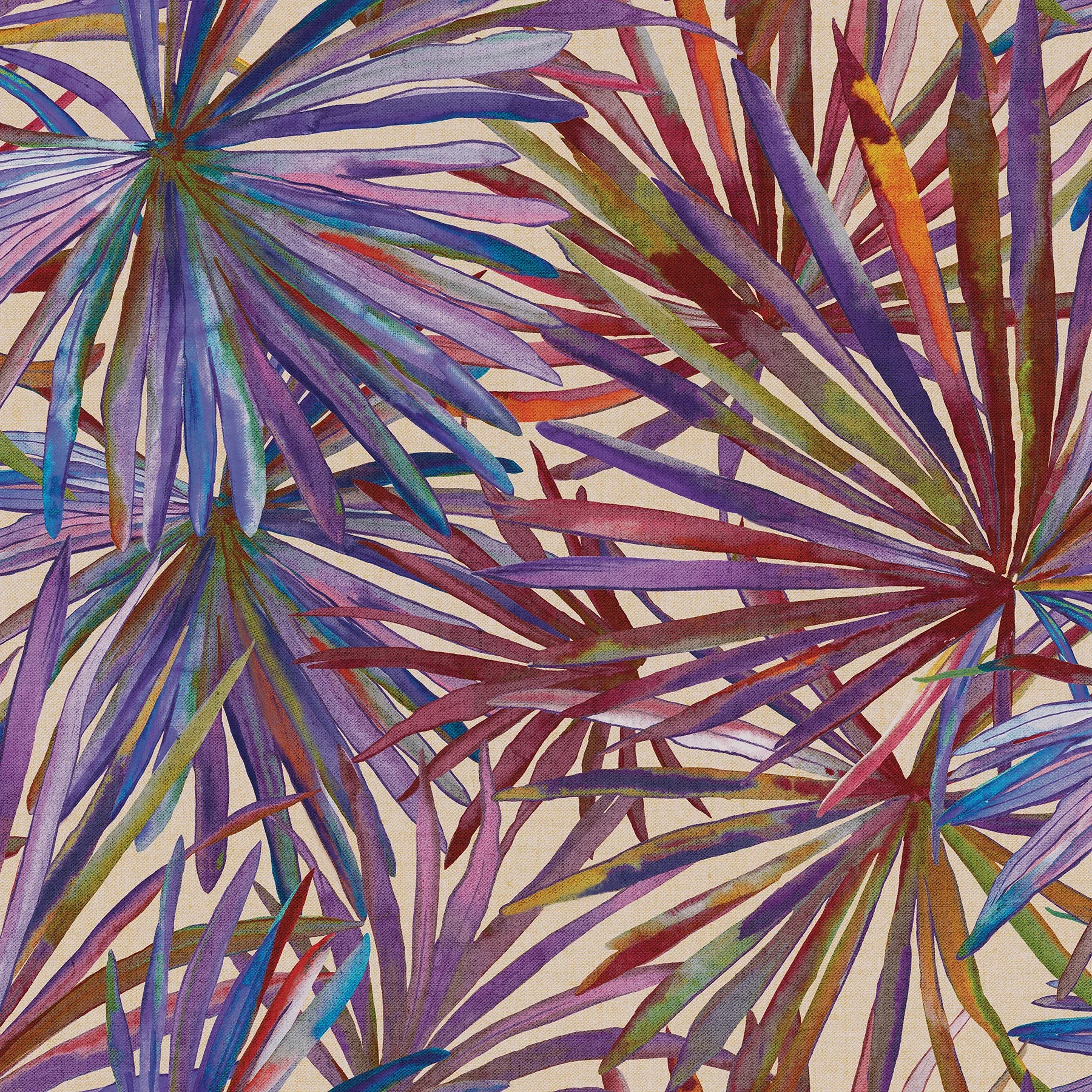 A-Street Prints Corifa Purple Palm Leaf Wallpaper - SKU 4193-7452
