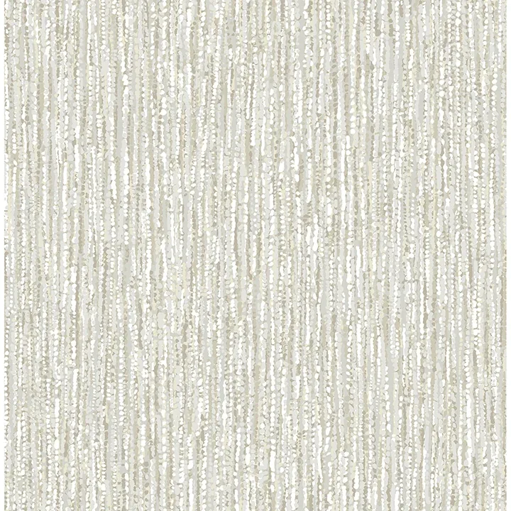 A-Street Prints Corliss Neutral Beaded Strands Wallpaper - SKU 4141-27152