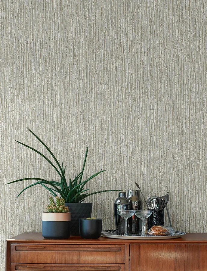 A-Street Prints Corliss Neutral Beaded Strands Wallpaper - SKU 4141-27152