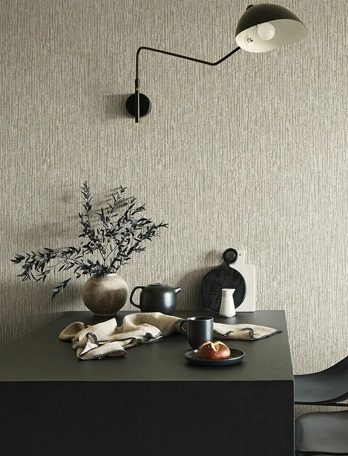 A-Street Prints Corliss Neutral Beaded Strands Wallpaper - SKU 4141-27152