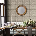 A-Street Prints Cornelius Grey Tin Ceiling Tile Wallpaper - SKU 2922-23764