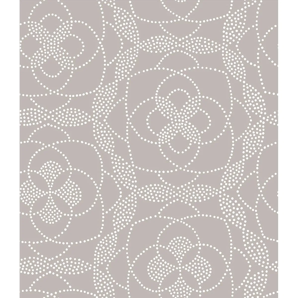 A-Street Prints Cosmos Light Grey Dot Wallpaper - SKU 2697-22638