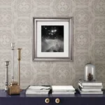 A-Street Prints Cosmos Light Grey Dot Wallpaper - SKU 2697-22638