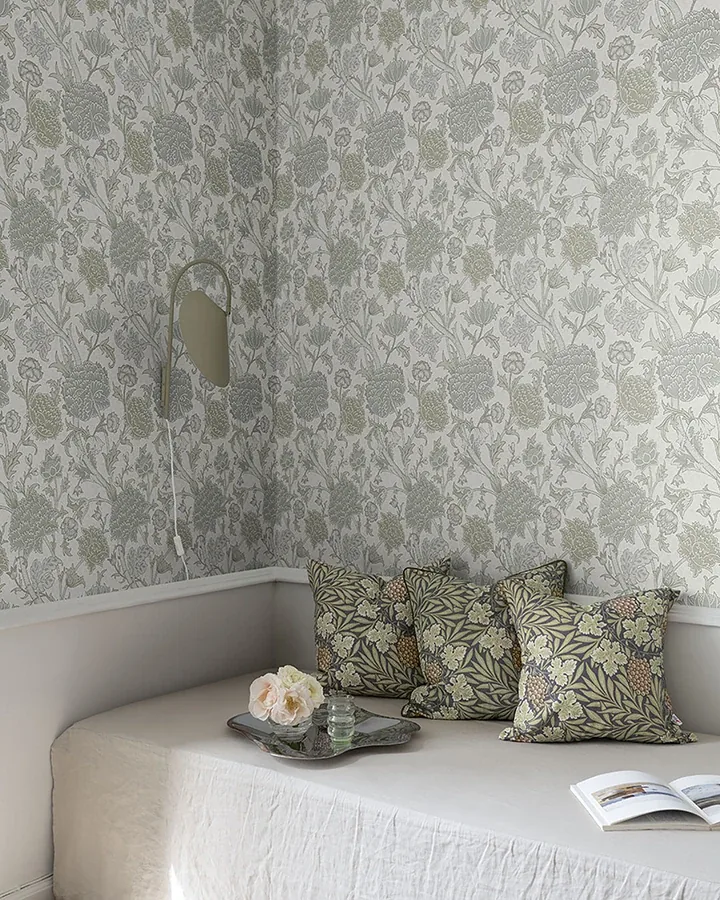 A-Street Prints Cray Light Green Floral Trail Wallpaper - SKU 4153-82032