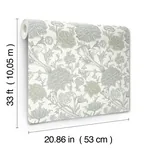 A-Street Prints Cray Light Green Floral Trail Wallpaper - SKU 4153-82032